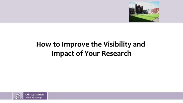 how to improve the visibility and impact of your