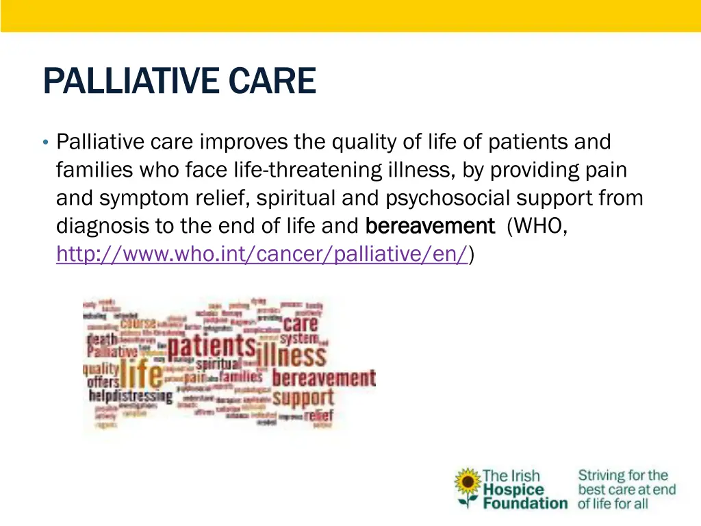 palliative care