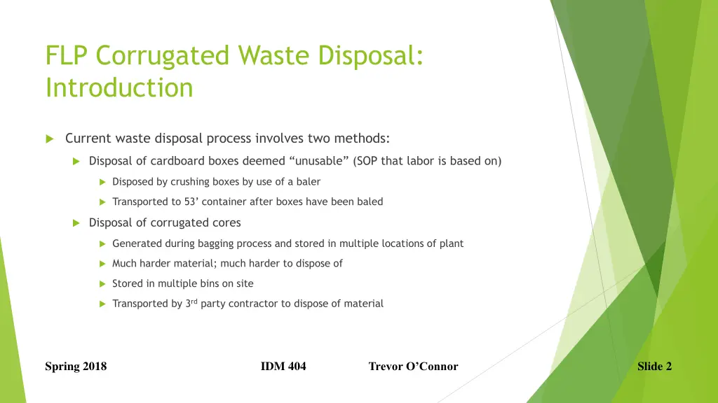 flp corrugated waste disposal introduction