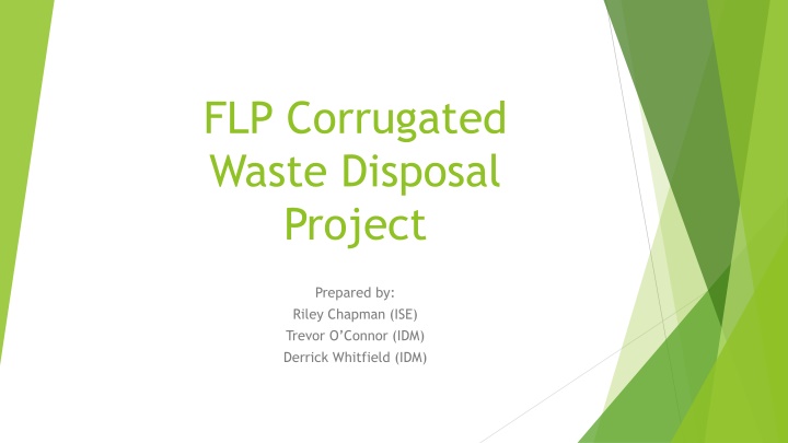 flp corrugated waste disposal project