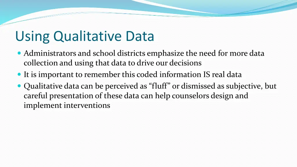 using qualitative data 2