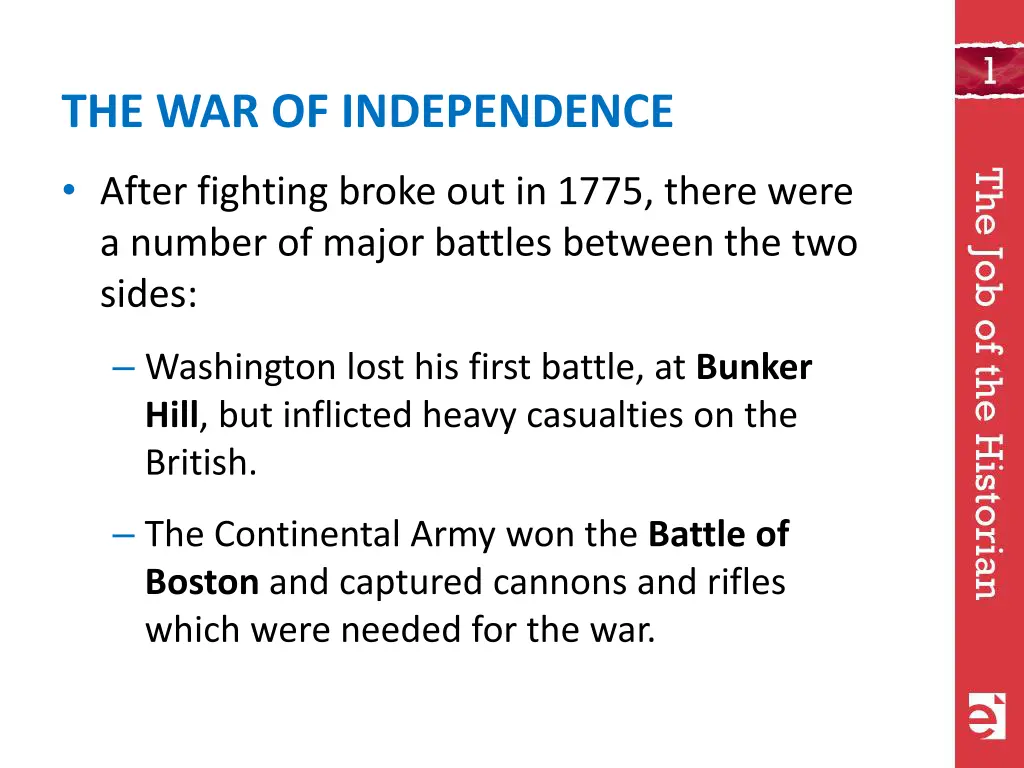 the war of independence