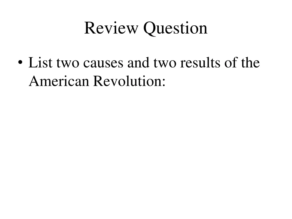 review question