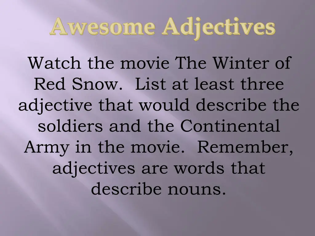 awesome adjectives