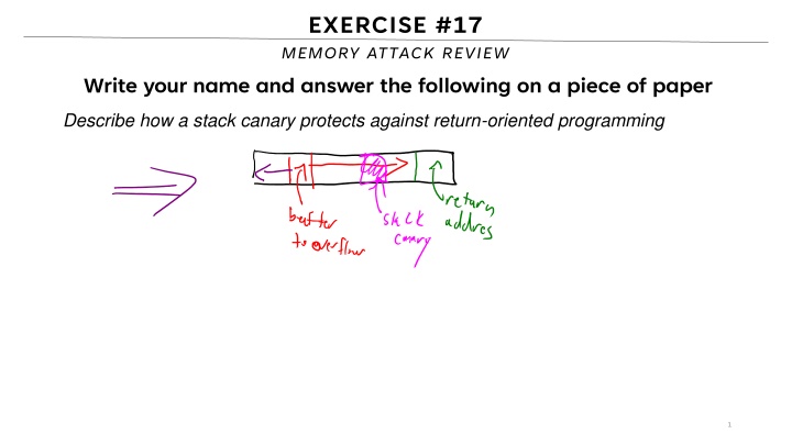 exercise 17 memory attack review