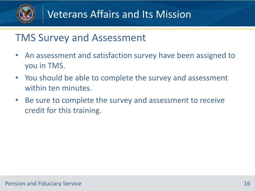 veterans affairs and its mission 14