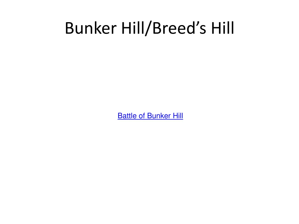 bunker hill breed s hill