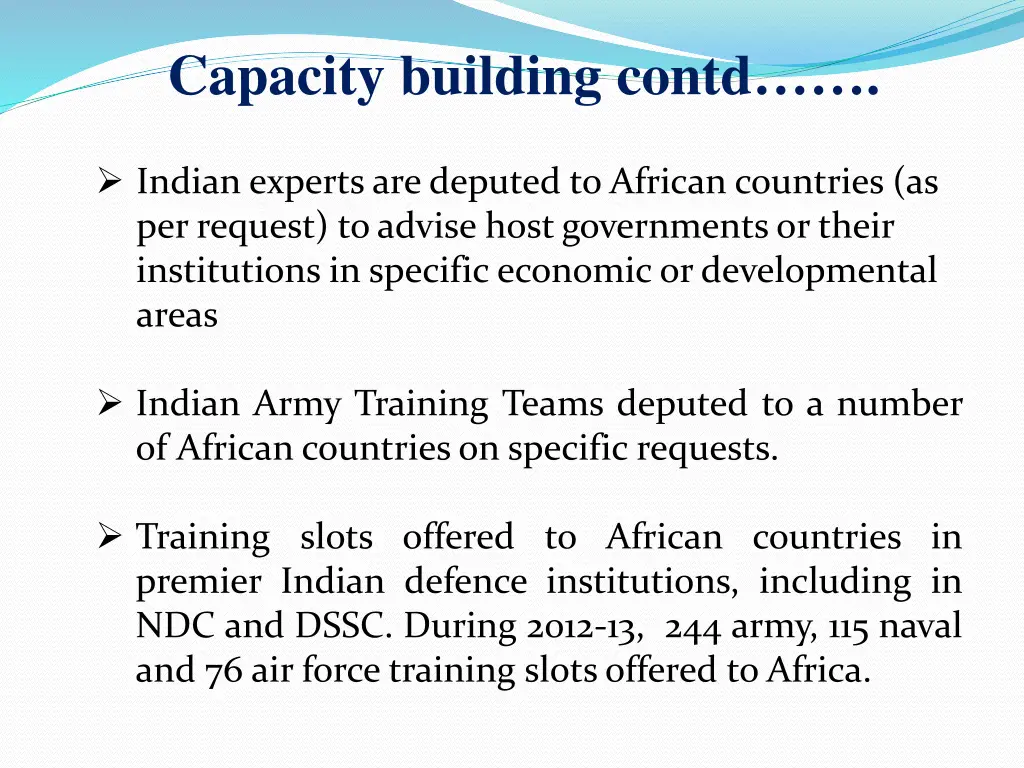 capacity building contd