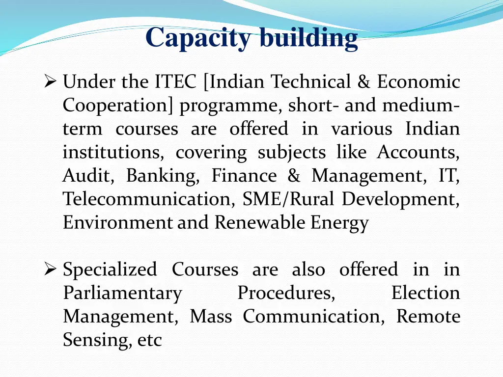 capacity building