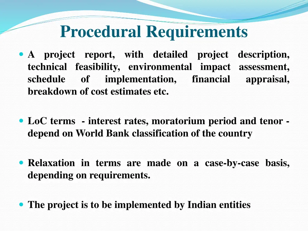 procedural requirements