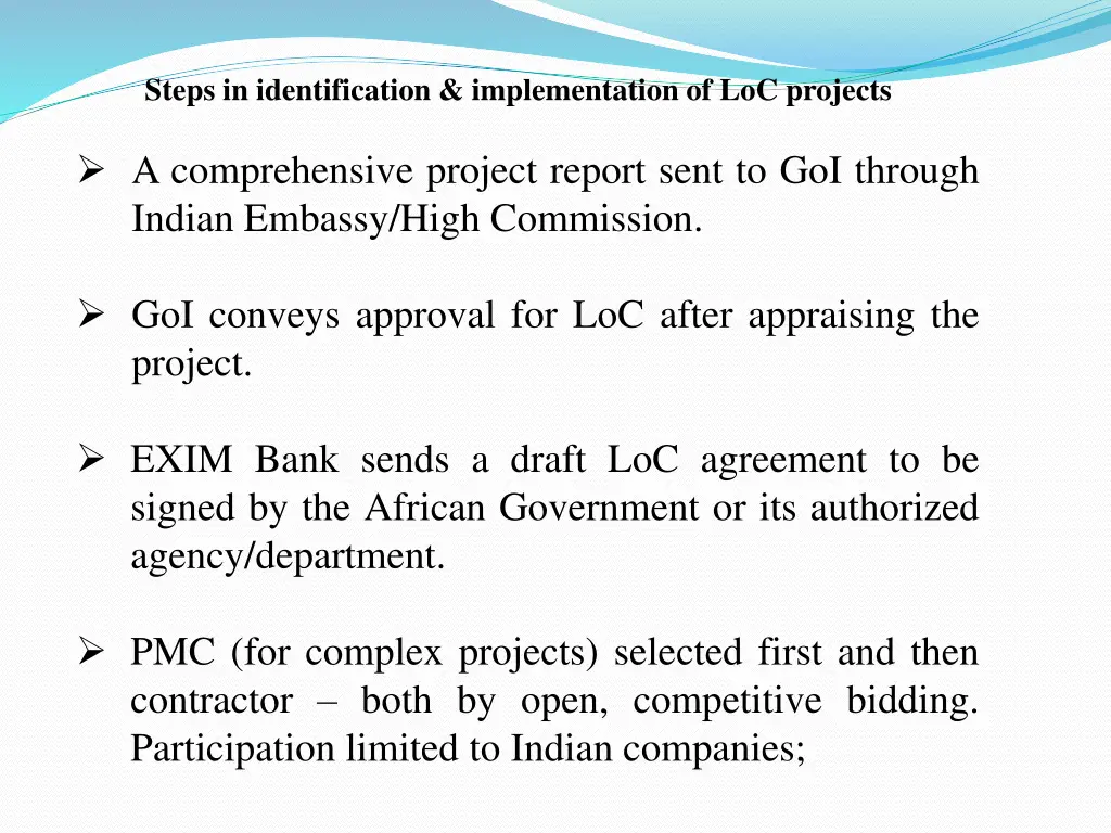 steps in identification implementation