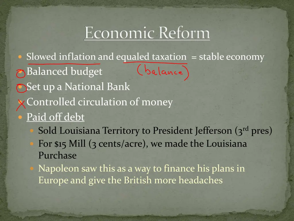 economic reform