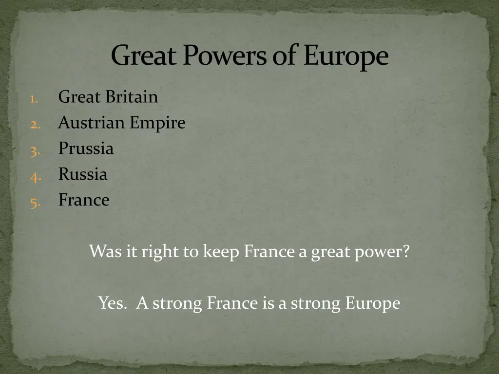 great powers of europe