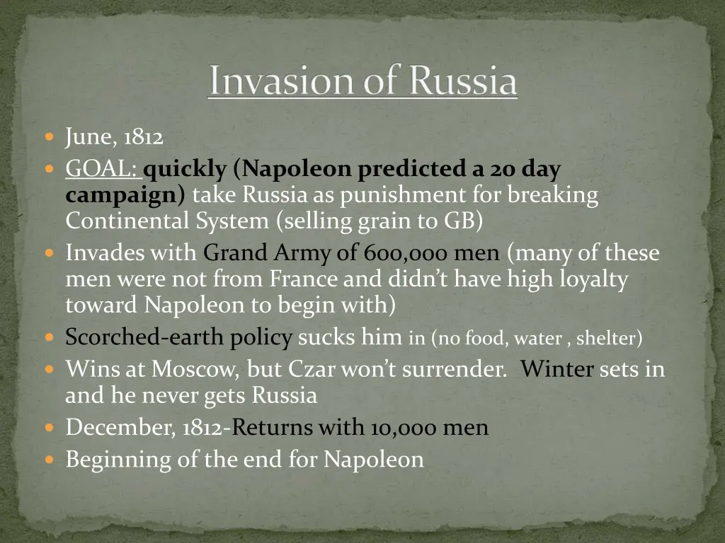 invasion of russia