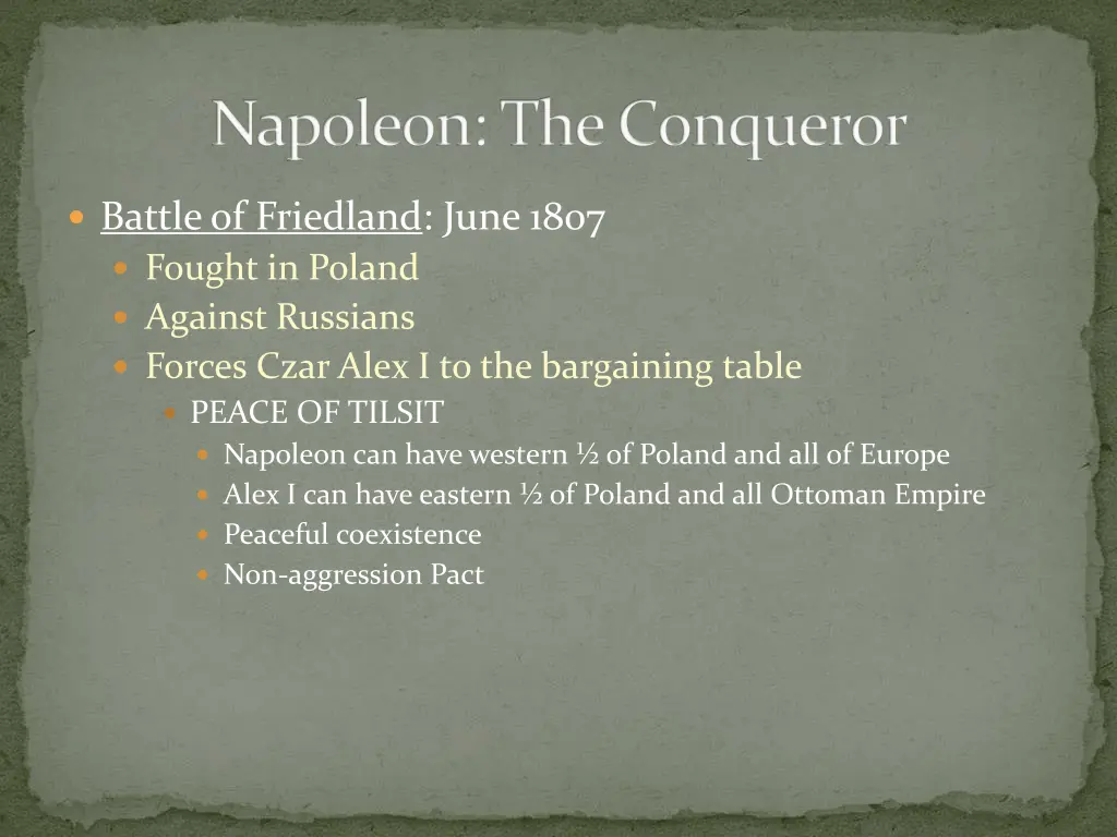 napoleon the conqueror