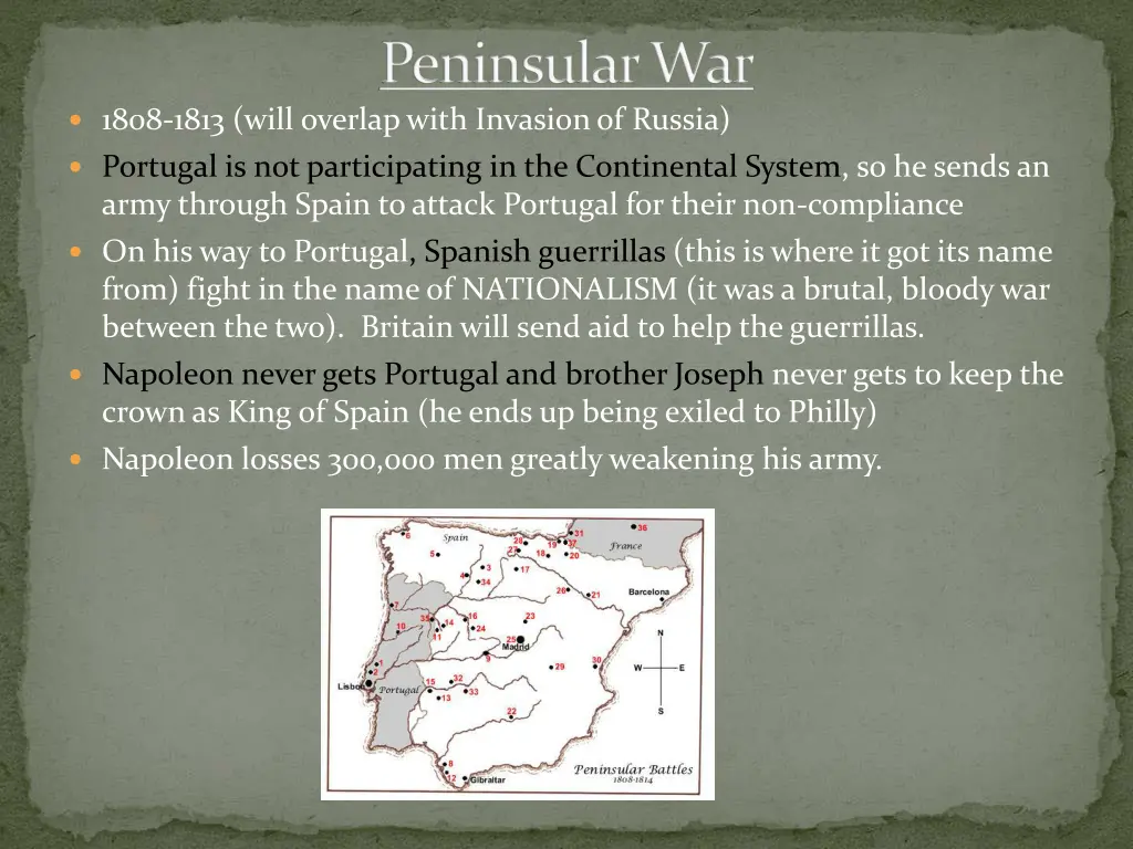 peninsular war