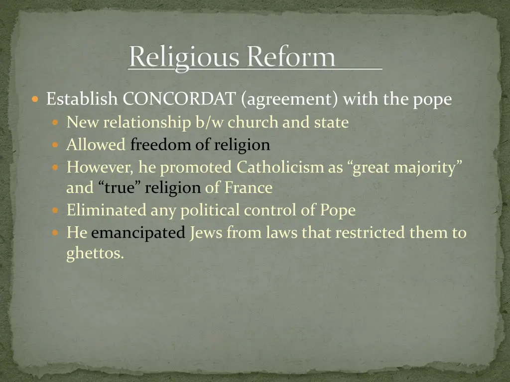 religious reform