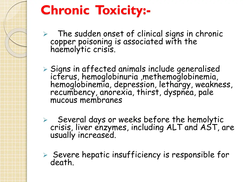 chronic toxicity