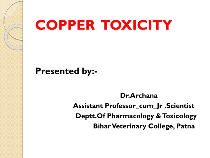 copper toxicity