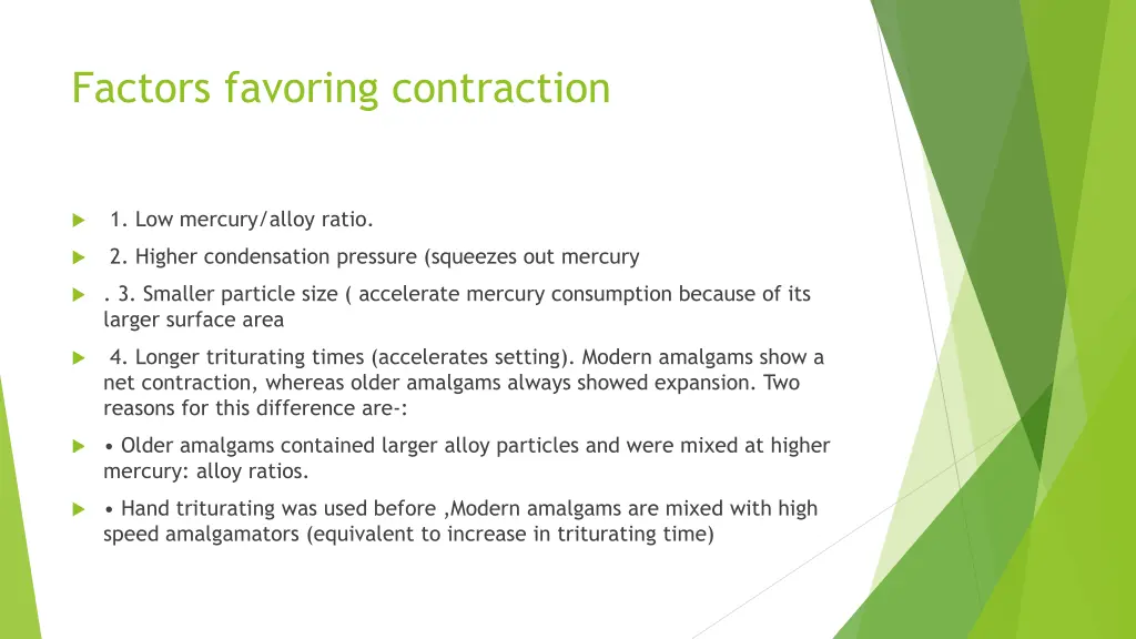 factors favoring contraction