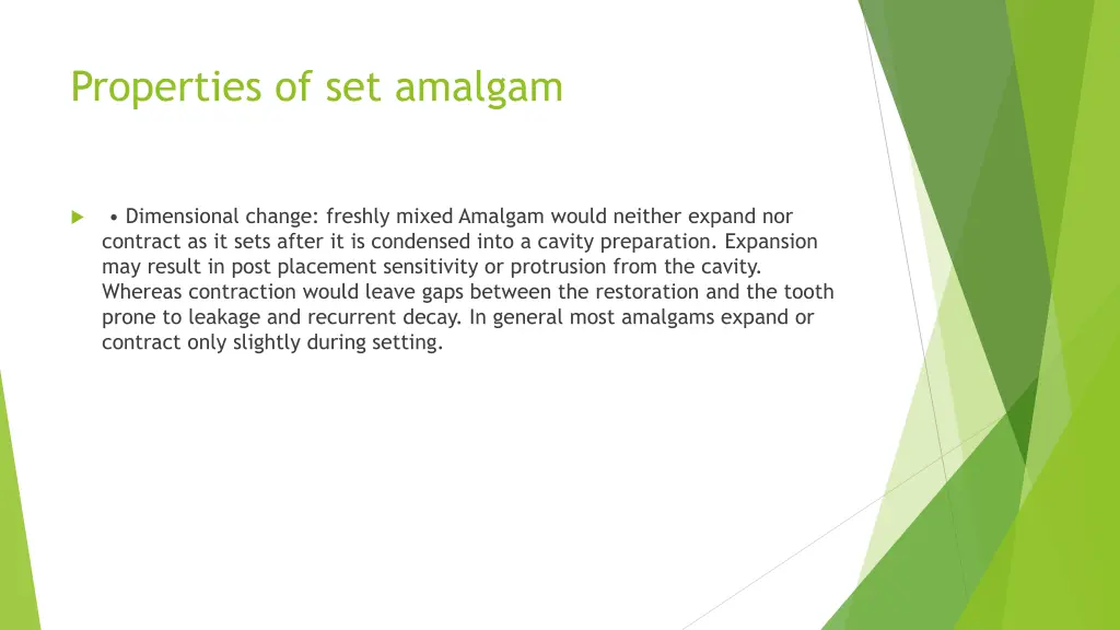 properties of set amalgam