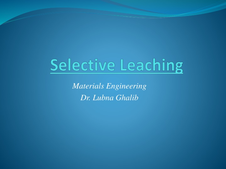 materials engineering dr lubna ghalib