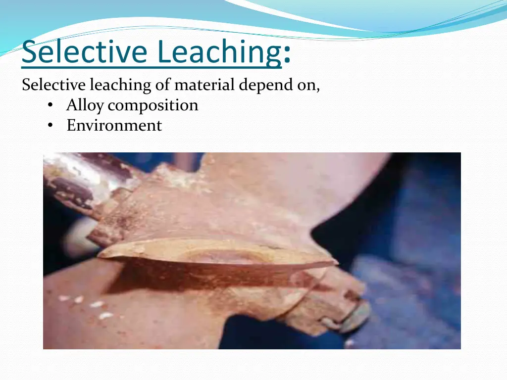 selective leaching selective leaching of material