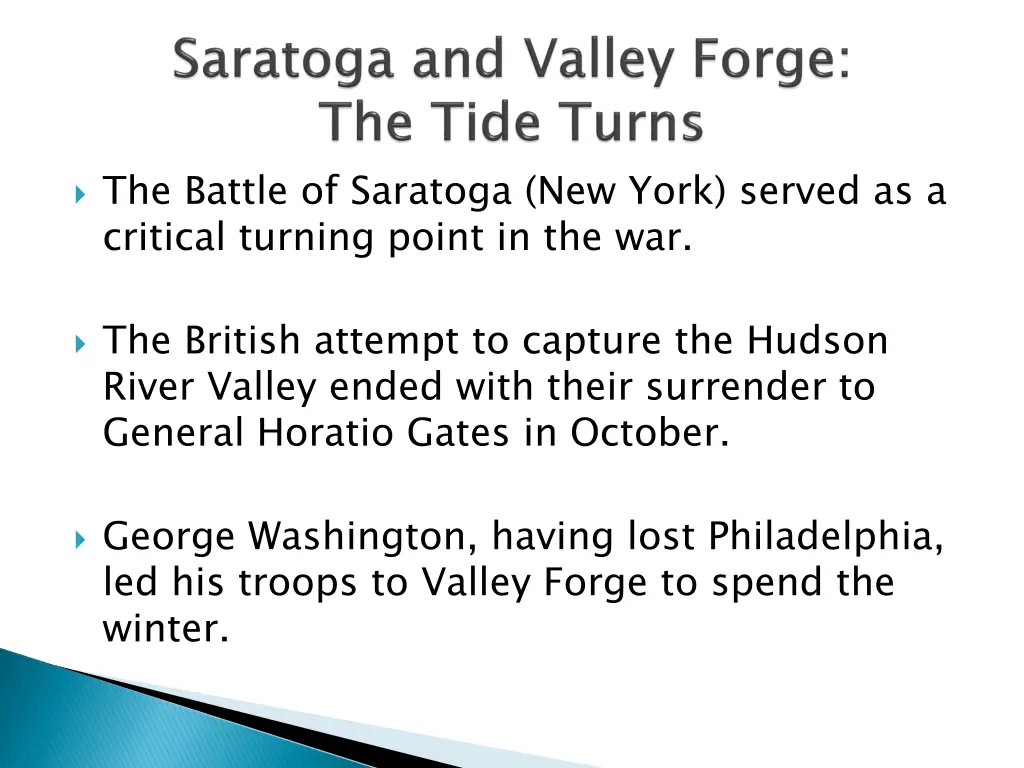 the battle of saratoga new york served