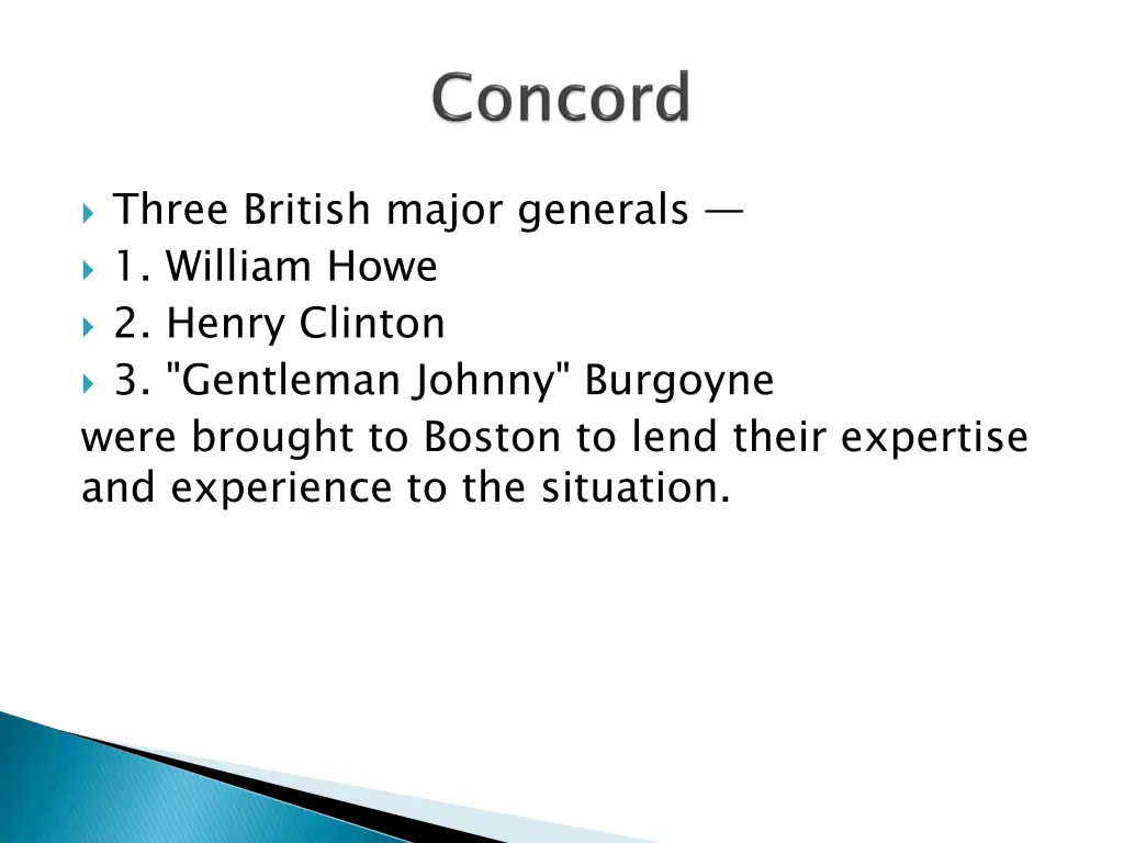 three british major generals 1 william howe