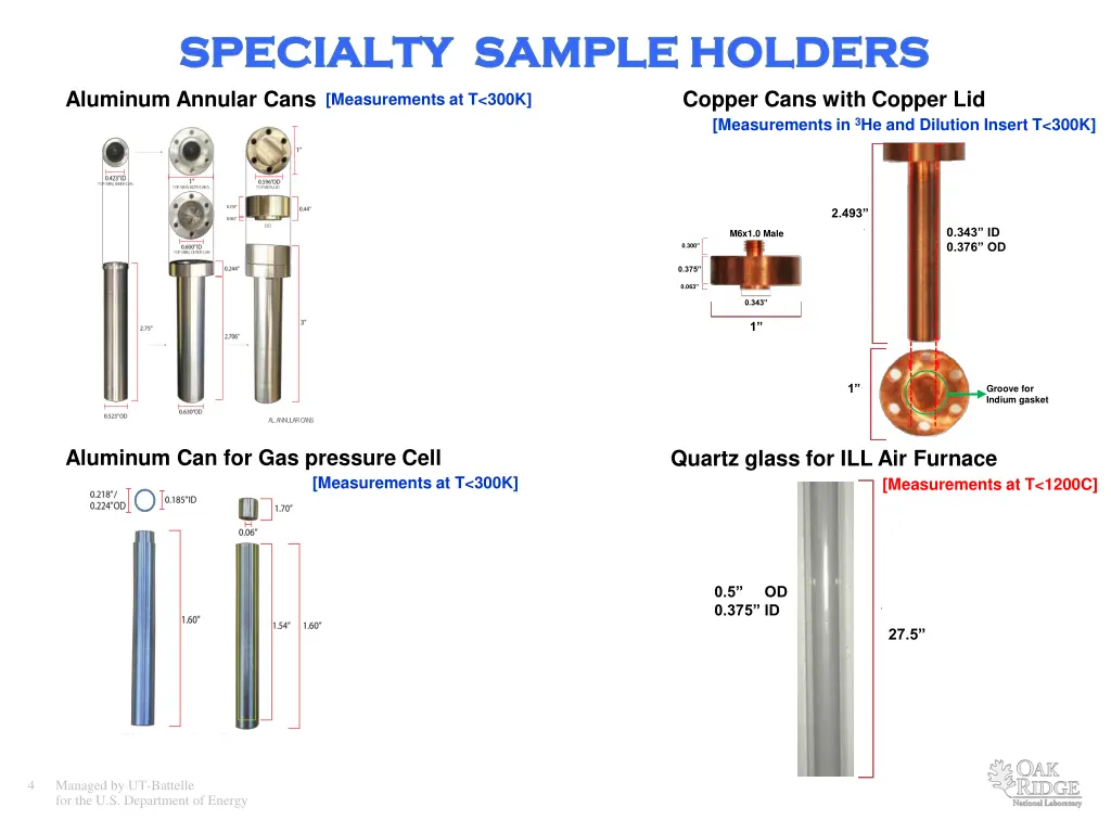 specialty sample holders specialty sample holders