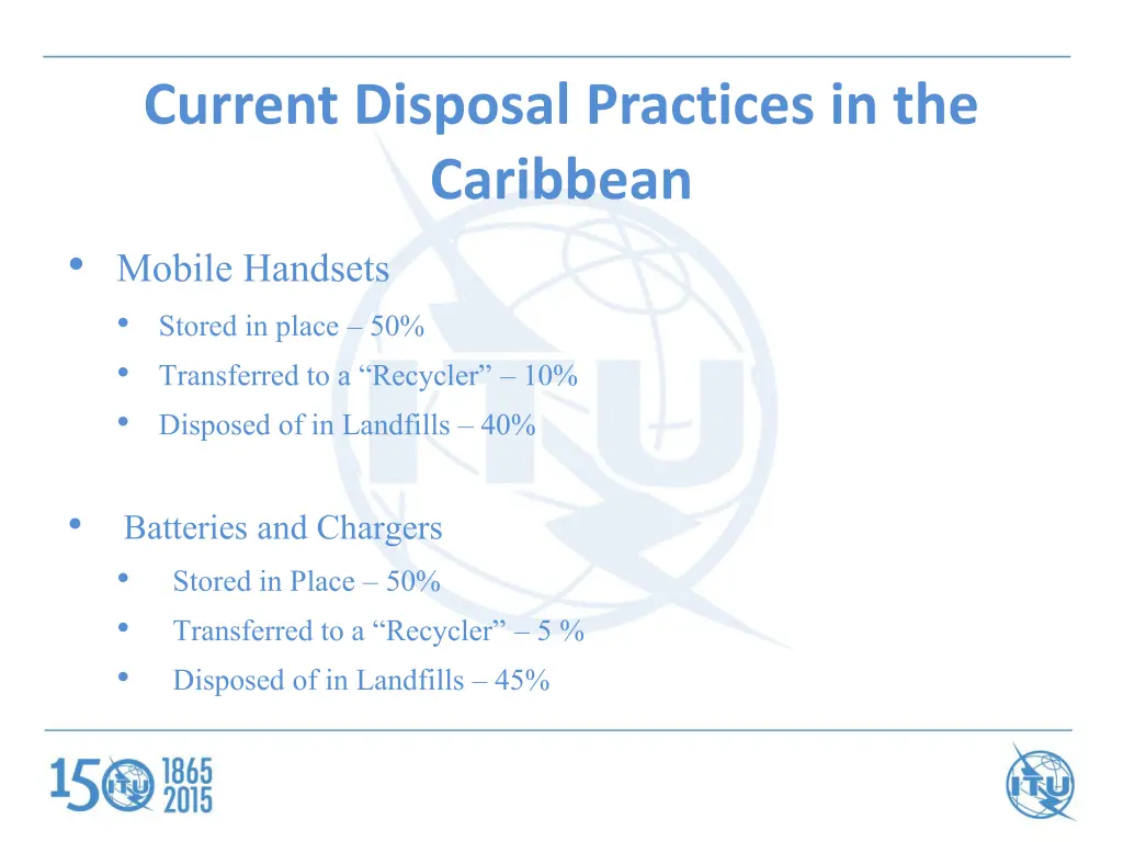 current disposal practices in the caribbean