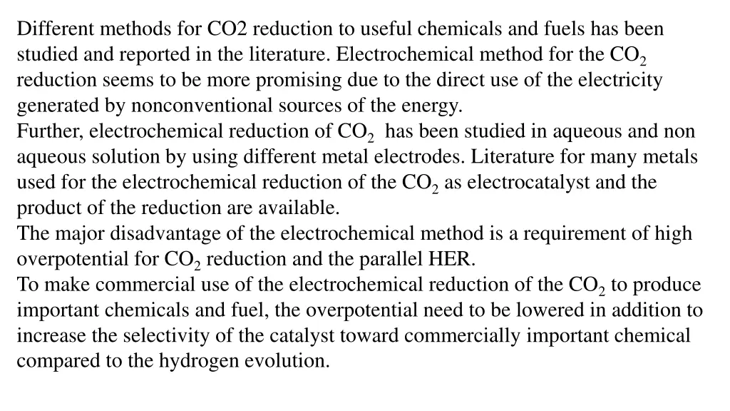 different methods for co2 reduction to useful