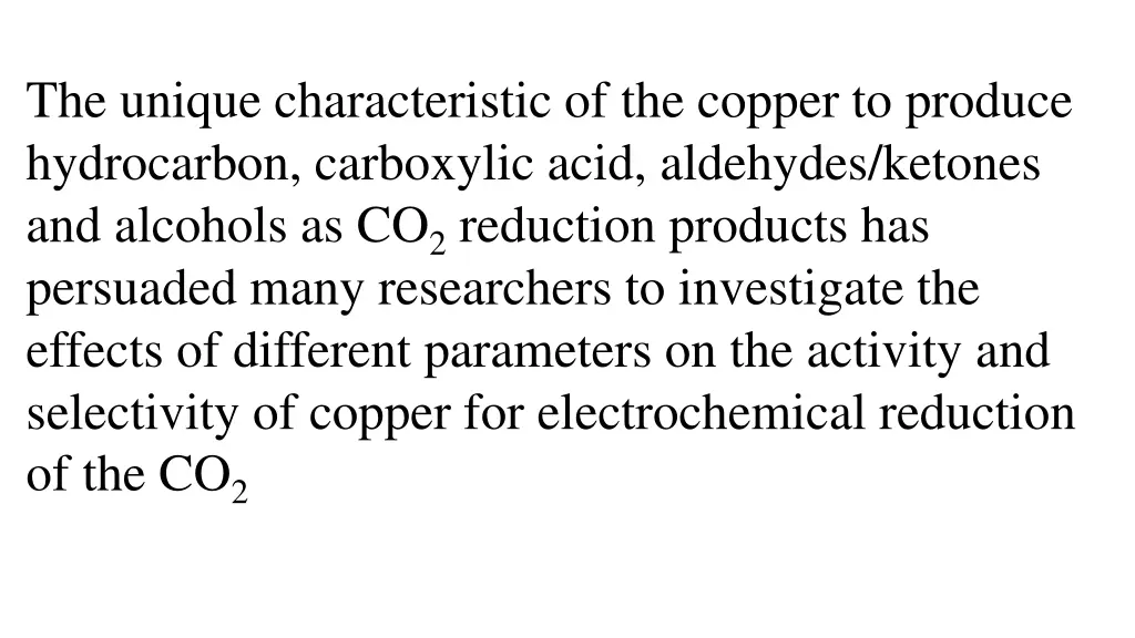 the unique characteristic of the copper