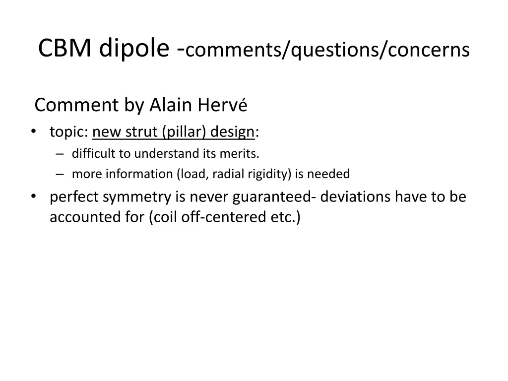 cbm dipole comments questions concerns 3