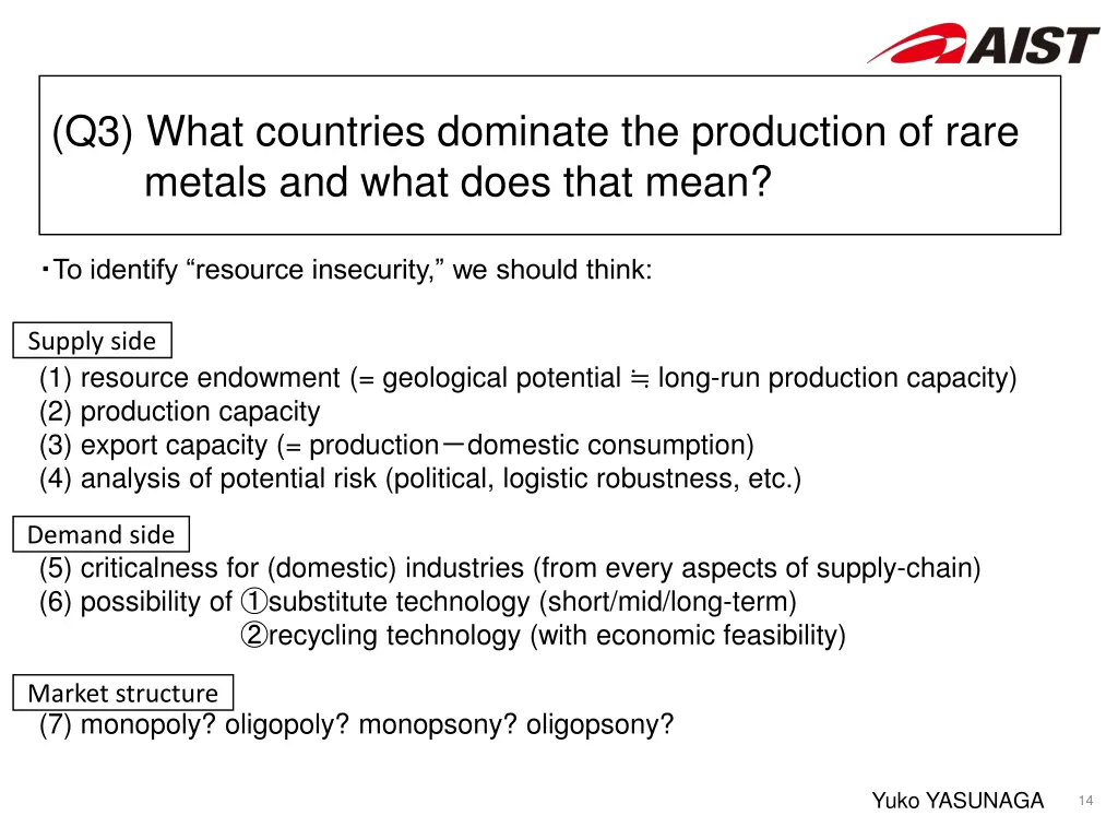 q3 what countries dominate the production of rare