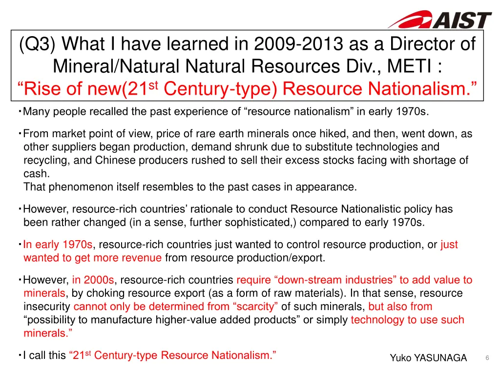 q3 what i have learned in 2009 2013 as a director