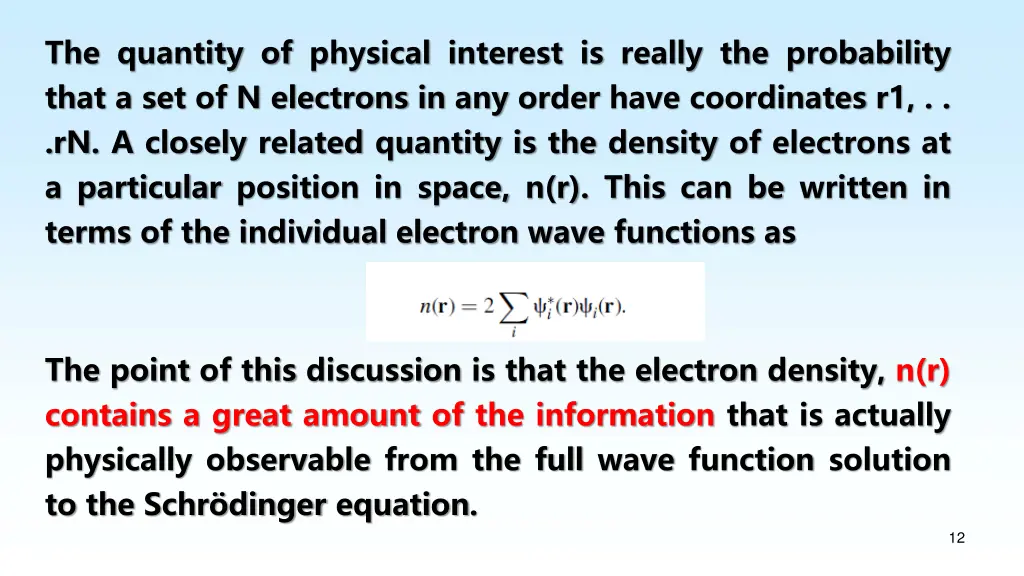 the quantity of physical interest is really