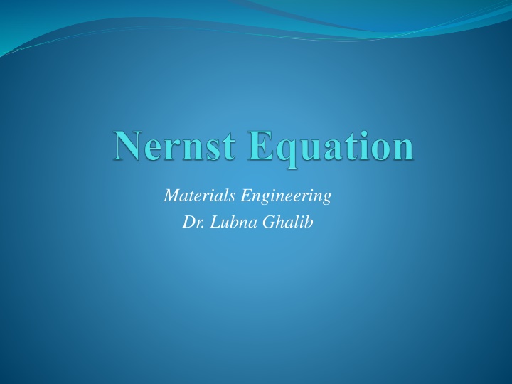 materials engineering dr lubna ghalib