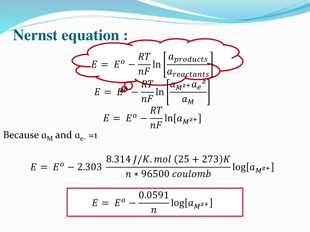 nernst equation