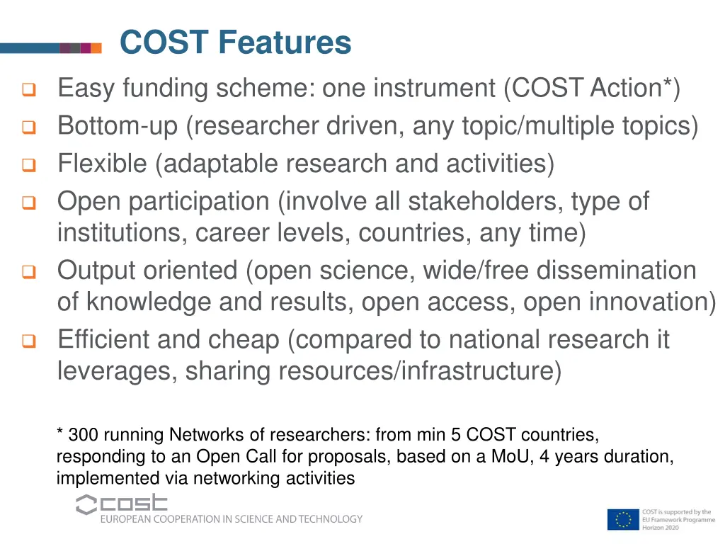 cost features