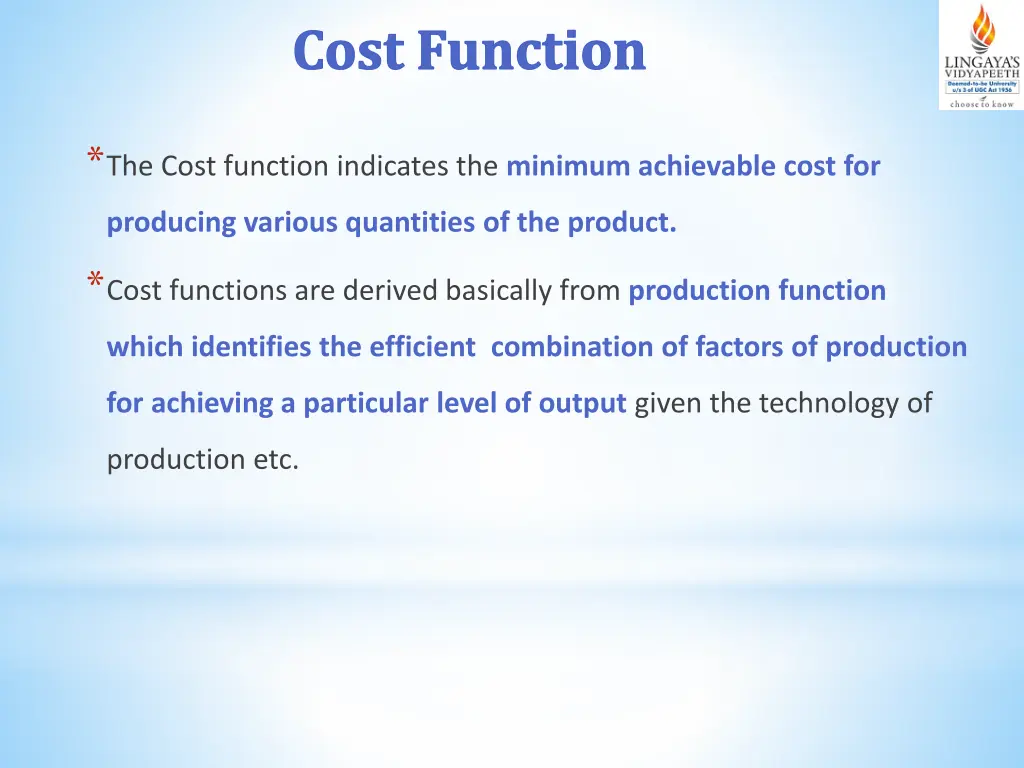 cost function 1