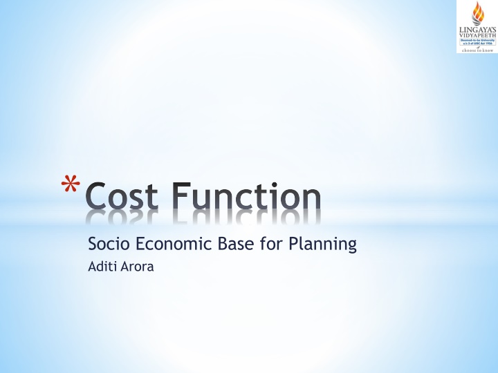 cost function