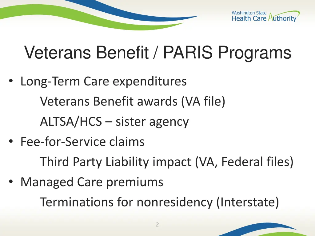 veterans benefit paris programs