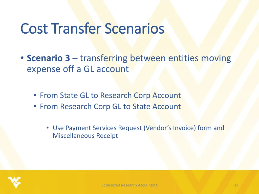 cost transfer scenarios cost transfer scenarios 2