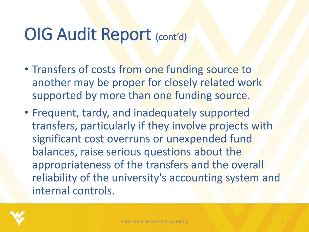 oig audit report oig audit report cont d