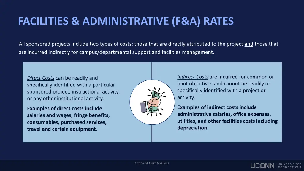 facilities administrative f a rates 2