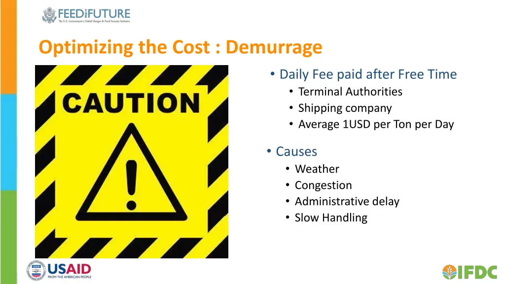 optimizing the cost demurrage