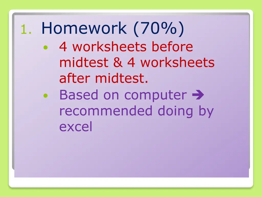 1 homework 70 4 worksheets before midtest