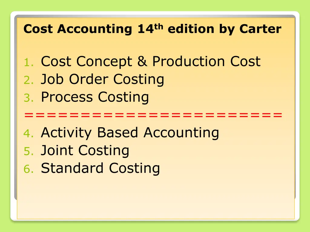 cost accounting 14 th edition by carter