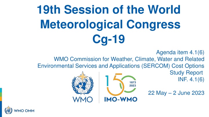 19th session of the world meteorological congress